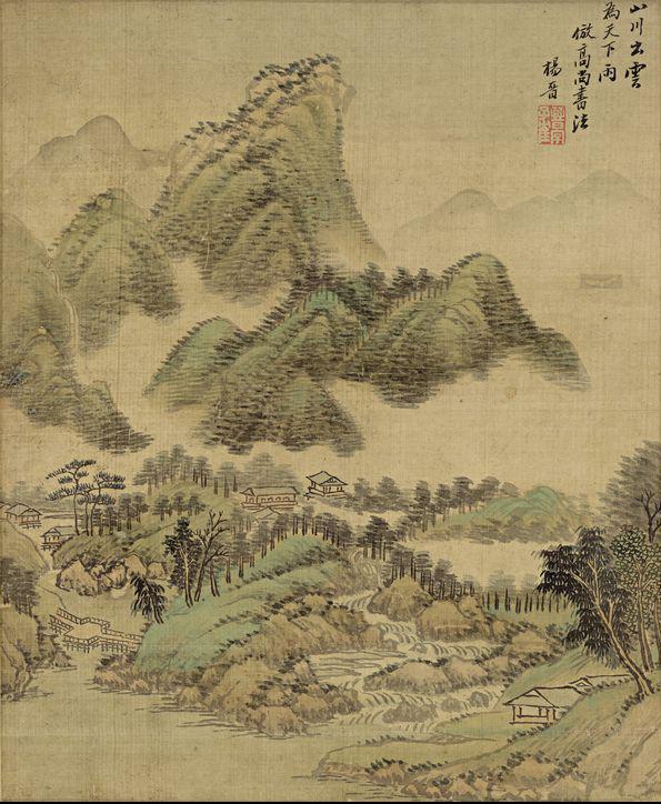 《仿古山水十二开08》美术画作介绍