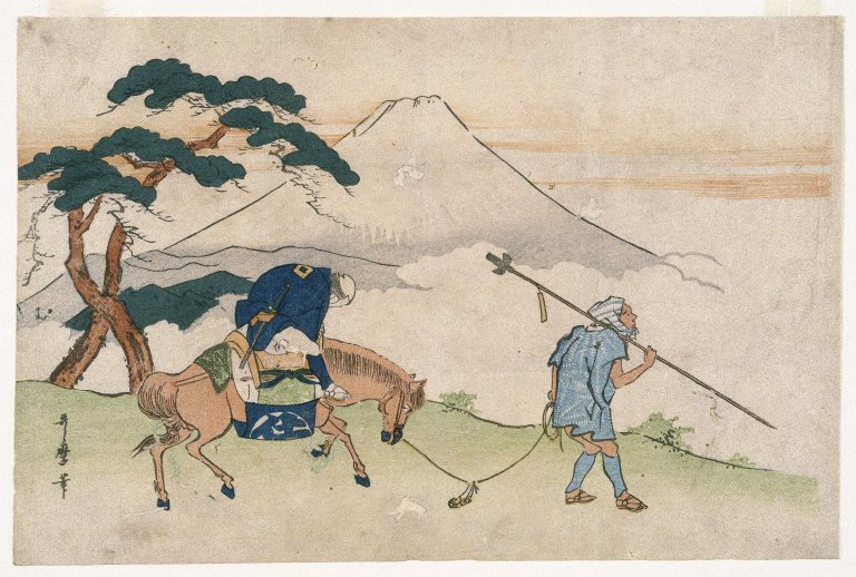 《富士山的旅行场景》喜多川歌麿作品介绍及画作含义/创作背景