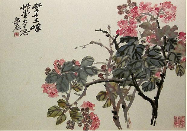 《花卉图册册页五》吴昌硕作品介绍及画作含义/创作背景
