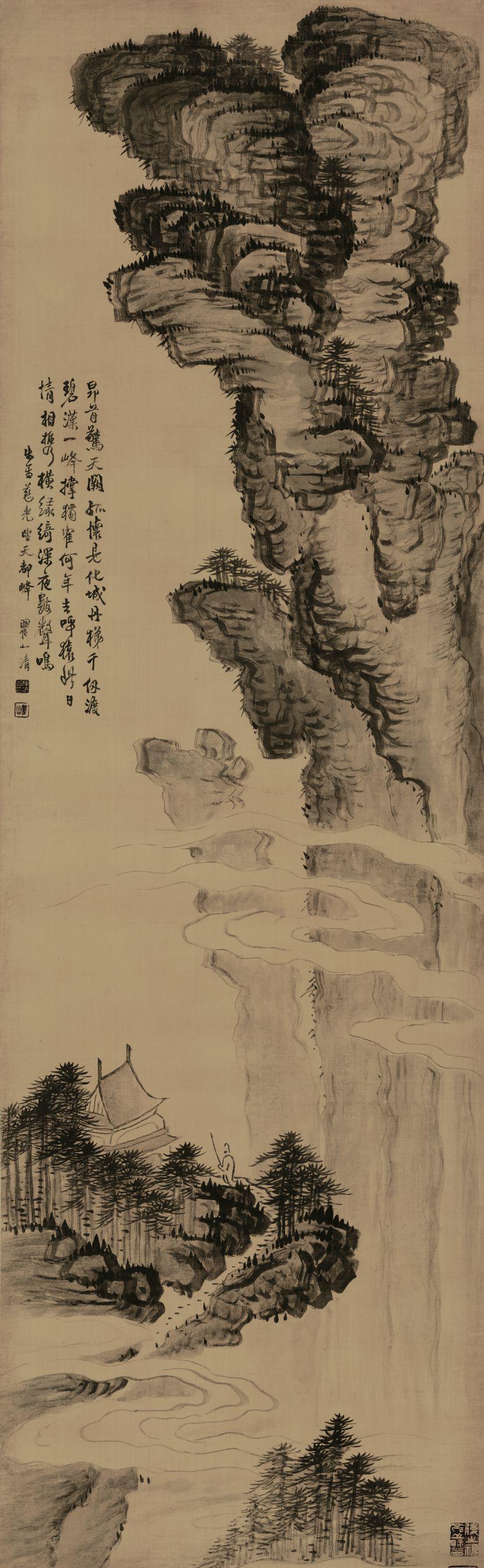 《黄山天都峰图》美术画作介绍