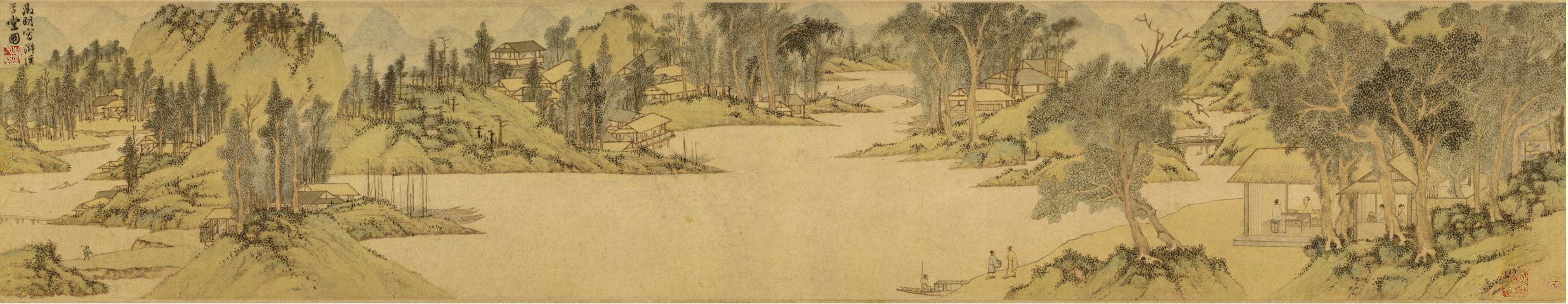 《浒溪草堂画芯》文徵明作品介绍及画作含义/创作背景