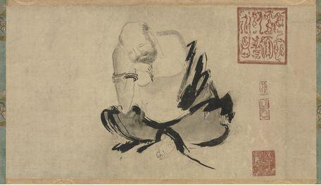 《二祖调心图一》美术画作介绍