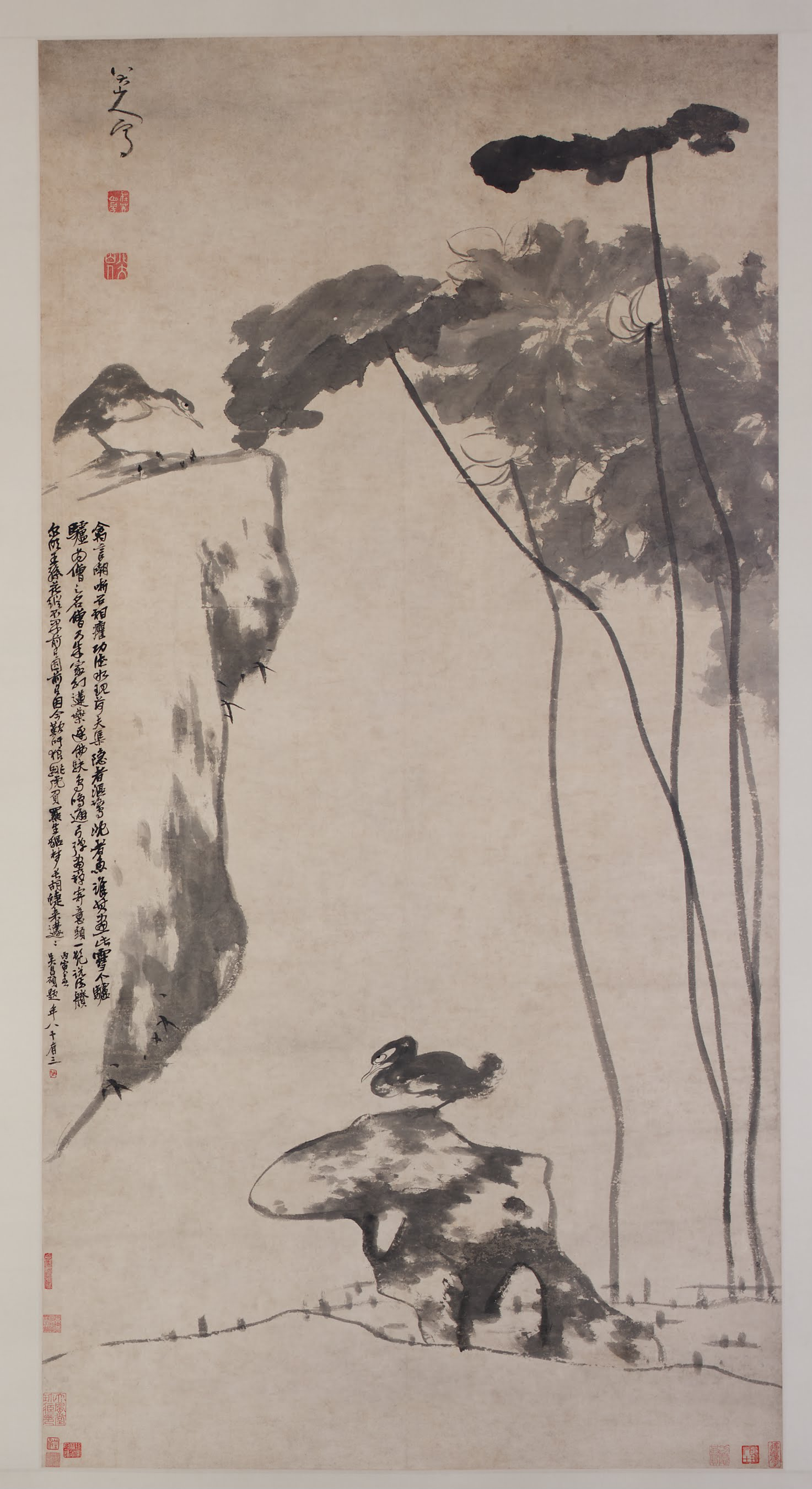 《荷花双凫图》美术画作介绍